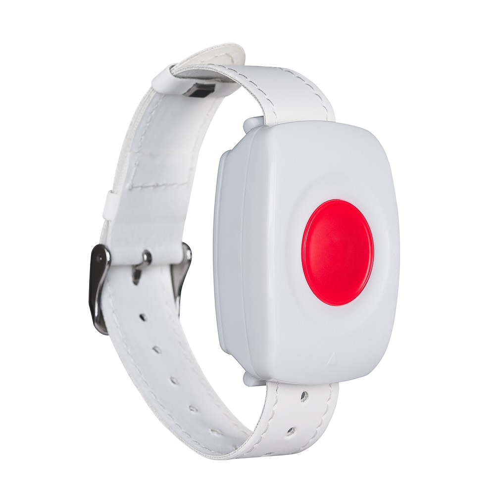 Wireless Pendant with man down function with wrist strap