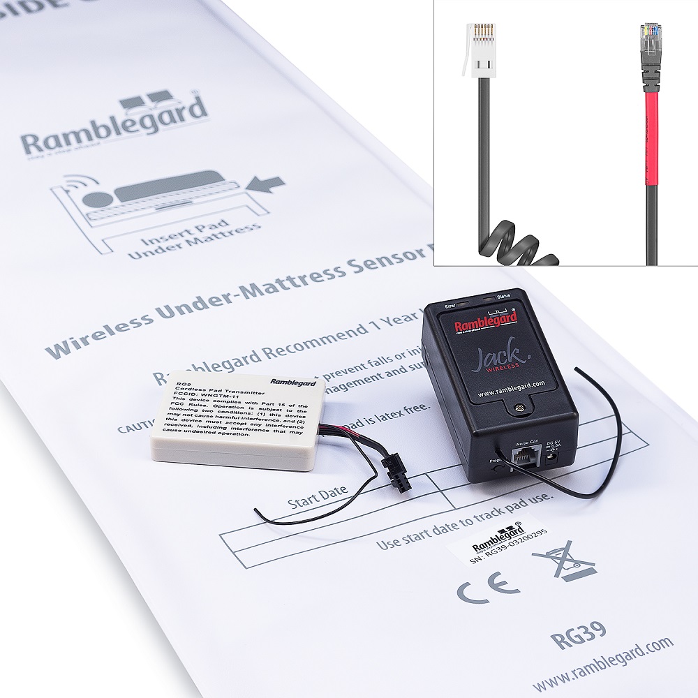 Wireless Under Mattress Pad with Jack FLY - Aidcall (BT pin)